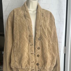 FREE PEOPLE Women's Tan Quilted Jacket